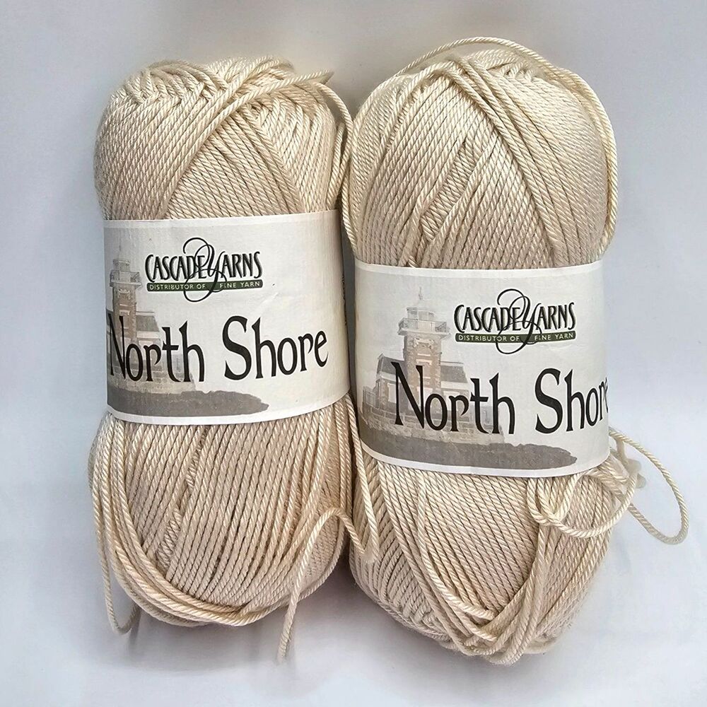 Cascade North Shore Yarn Sandshell #12 DK Acrylic Lot 2 Skeins 440 Yds